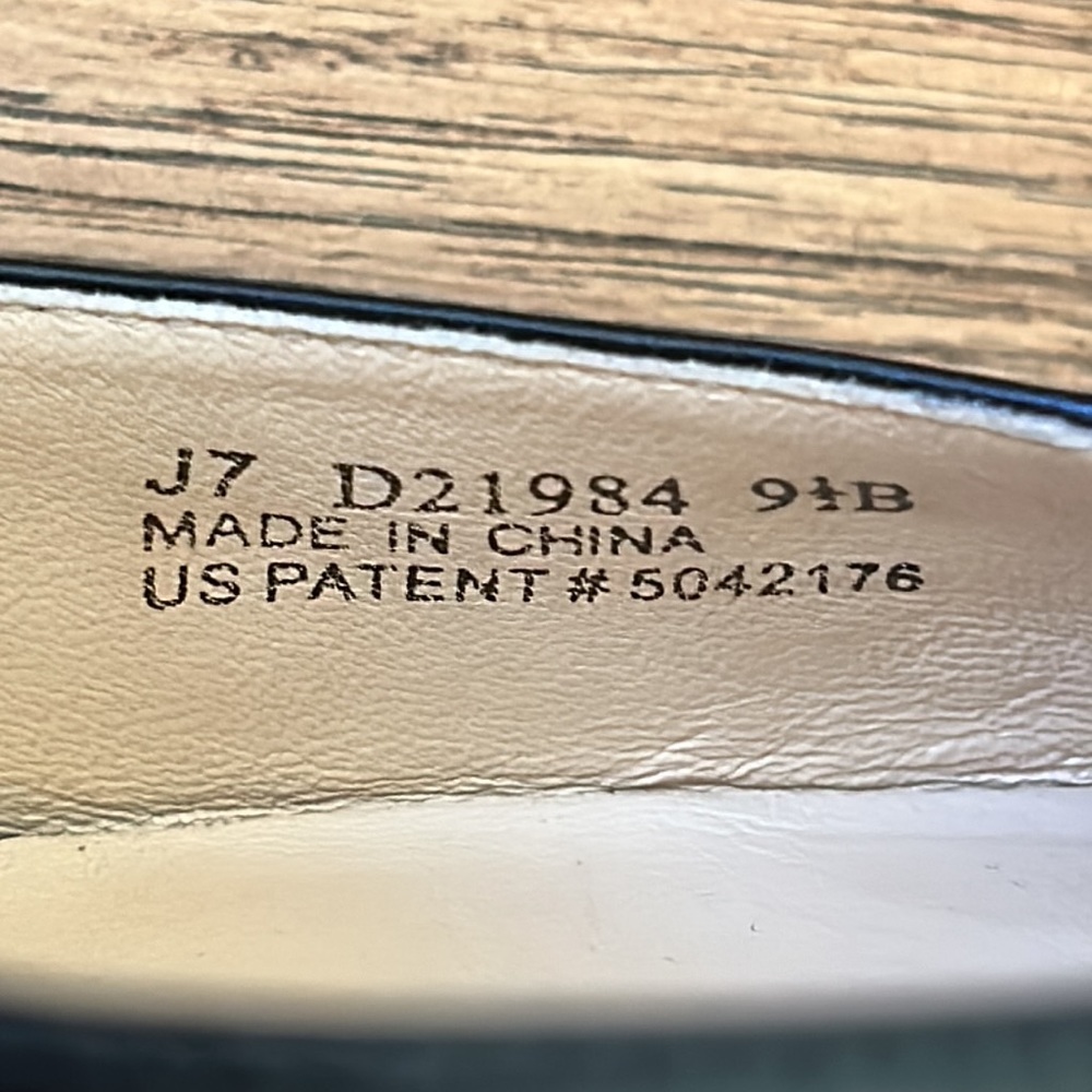 Cole Haan Nike Air Carma Black Leather Pump Square Toe Size 9.5 - Picture 10 of 12